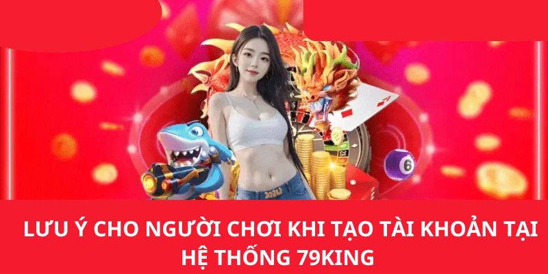 Lưu ý cho người chơi khi tạo tài khoản tại hệ thống 79KING 